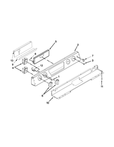 Control Panel Parts Diagram and Parts List for JES8860CCW00  Jenn-Air Range