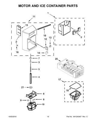 Part Location Diagram of W11212390 Whirlpool INSULATION