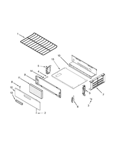 Oven And Broiler Parts Diagram and Parts List for AGR4230BAW0  Amana Range