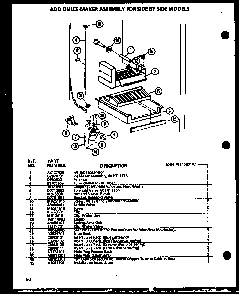Section 16 Diagram and Parts List for SL22JB-P1116006W  Amana Refrigerator