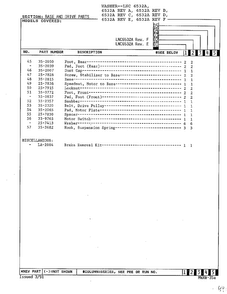 Base And Drive Parts Page 5 Diagram and Parts List for 6532A REV C Norge Washer