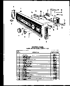 Section 10 Diagram and Parts List for DCR225-1V-OS  Caloric Dishwasher