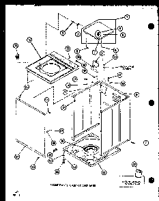 Section 6 Diagram and Parts List for LWD250 P7762107W W Amana Washer