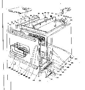 Body Section Diagram and Parts List for 101919582  Kenmore Range