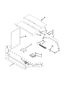 Control Panel Parts Diagram and Parts List for MMW9730AB02  Maytag Microwave