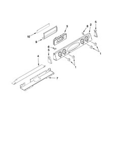 Control Panel Parts Diagram and Parts List for MGS5875BDS22  Maytag Range