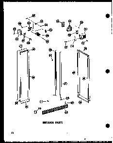Interior Parts Diagram and Parts List for SD19W-C-P60340-36WC  Amana Refrigerator