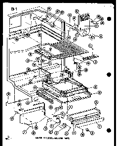 Center Mullion/evaporator Parts Diagram and Parts List for TSC-18E-L-P74568-3WL  Amana Refrigerator