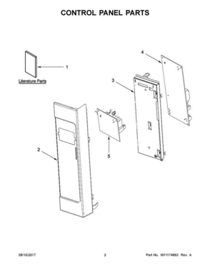 Part Location Diagram of W11038368 Whirlpool TECH SHEET