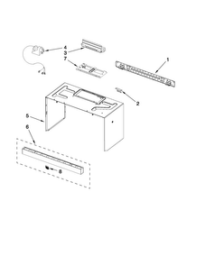 Cabinet And Installation Parts Diagram and Parts List for MMV4203WB1  Maytag Microwave