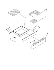 Drawer And Rack Parts Diagram and Parts List for MES5875BAB19  Maytag Range