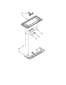 Control Parts Diagram and Parts List for MSD2559XEB00  Maytag Refrigerator