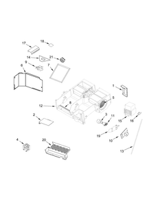 Air Flow Parts Diagram and Parts List for MMV4205DB0  Maytag Microwave