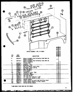 Heater Assembly Mfg. By Gould (109-3ne/p54975-4r) (109-5ne/p54975-8r) (113-5ne/p54975-9r) (113-3ne/p54975-5r) Diagram and Parts List for 109-5NE P54975-8R Amana Air Conditioner