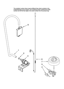 Fill And Overfill Parts Diagram and Parts List for MDB6701AWQ10  Maytag Dishwasher