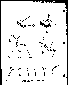 Power Cord Diagram and Parts List for TAA400 P77040-2W Amana Washer