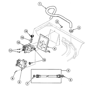 Valve Assy Diagram and Parts List for SWT621LD  Speed Queen Washer