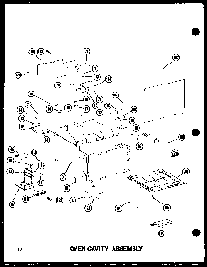 Section 4 Diagram and Parts List for RC-20 P72100-5M Amana Microwave