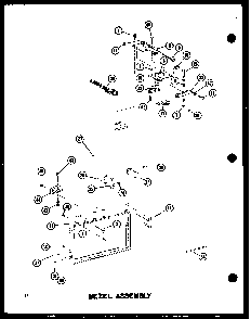 Bezel Assembly Diagram and Parts List for RC-14S P72649-1M Amana Microwave