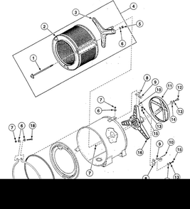 Pulley Assy Diagram and Parts List for SWFF71WN  Speed Queen Washer