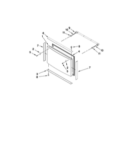 Freezer Door Parts Diagram and Parts List for JFC2089WTB2  Jenn-Air Refrigerator