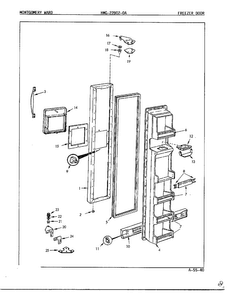 Part Location Diagram of 66929-22 Whirlpool USE WPL 66929-30