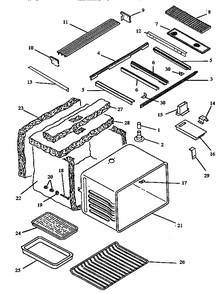 Main Body  (ards800e/p1131920ne) (ards800ww/p1131920nww) (cards800e/p1131922ne) (cards800ww/p1131922nww) Diagram and Parts List for CC1W-P1155202  Amana Range