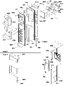 Freezer Door Diagram and Parts List for SCD22TBL-P1303511WL  Amana Refrigerator