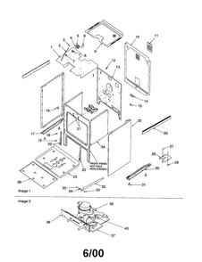 Cabinet Diagram and Parts List for ARRS6550E-P1143905NE  Amana Range