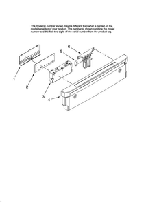 Control Panel Parts Diagram and Parts List for MDBH955AWS40  Maytag Dishwasher