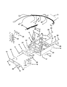 Part Location Diagram of W11311709 Whirlpool HARNS-WIRE