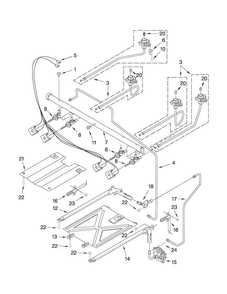 Manifold Parts Diagram and Parts List for MGR7661WB0  Maytag Range