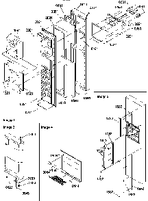 Freezer Door Diagram and Parts List for GSGD21B-P1193905WW  Amana Refrigerator