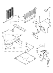 Unit Parts Diagram and Parts List for A9RXNMFWB01  Amana Refrigerator