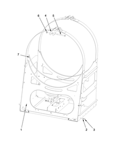 Frame Parts Diagram and Parts List for MXR40PDATS  Maytag Washer