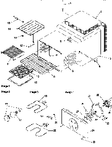 Cavity Diagram and Parts List for ZRRSC8050E-P1130653NE  Amana Range