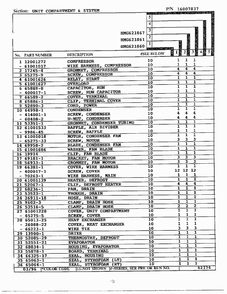Unit Compartment/system Page 2 Diagram and Parts List for HMG621860  Admiral Refrigerator