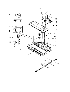 Compressor Compartment Diagram and Parts List for GTG21B2L-P1193001WL  Amana Refrigerator