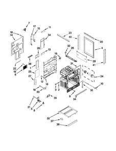 Chassis Parts Diagram and Parts List for MIT8795BS00  Maytag Range