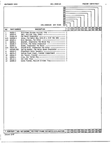 Freezer Compartment Page 2 Diagram and Parts List for 18060-0A  Admiral Refrigerator