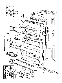 Doors Diagram and Parts List for JRT191B M9C64B Jenn-Air Refrigerator