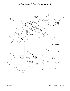 Part Location Diagram of W11186152 Whirlpool CONSOLE