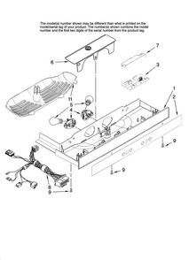 Control Parts Diagram and Parts List for AC2224PEKW12  Amana Refrigerator