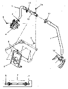 Hoses, Preventer, Mixing Valve And Mounting Bracket Diagram and Parts List for NA4621W33721  Speed Queen Washer
