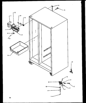04 - FACTORY INSTALLED ICE MAKER Diagram and Parts List for ELECREF  Maytag Refrigerator