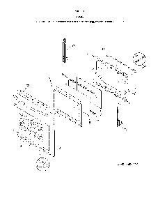Door Diagram and Parts List for 79093012313  Kenmore Range