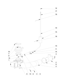 Drain System Parts Diagram and Parts List for MXR25PNATS  Maytag Washer