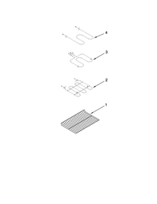 Rack And Element Parts Diagram and Parts List for MET8665XB01  Maytag Range