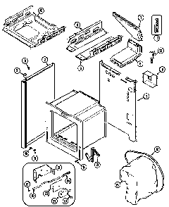 Body Diagram and Parts List for CRG7500CGL  Maytag Range