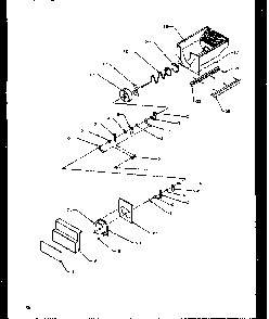 Crushed Ice Bucket Diagram and Parts List for SBI20NW-P1162902WW  Amana Refrigerator